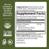 Garden of Life huile d'origan certifications USDA non-OGM végan sans gluten kasher