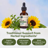 Garden of Life huile d'origan huile d'olive extra-vierge biologique, base naturelle