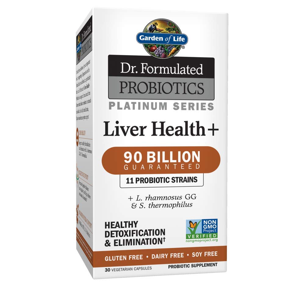 Garden of Life Liver Health+ bouteille de 30 gélules, soutien potentiel à la détox et digestion.