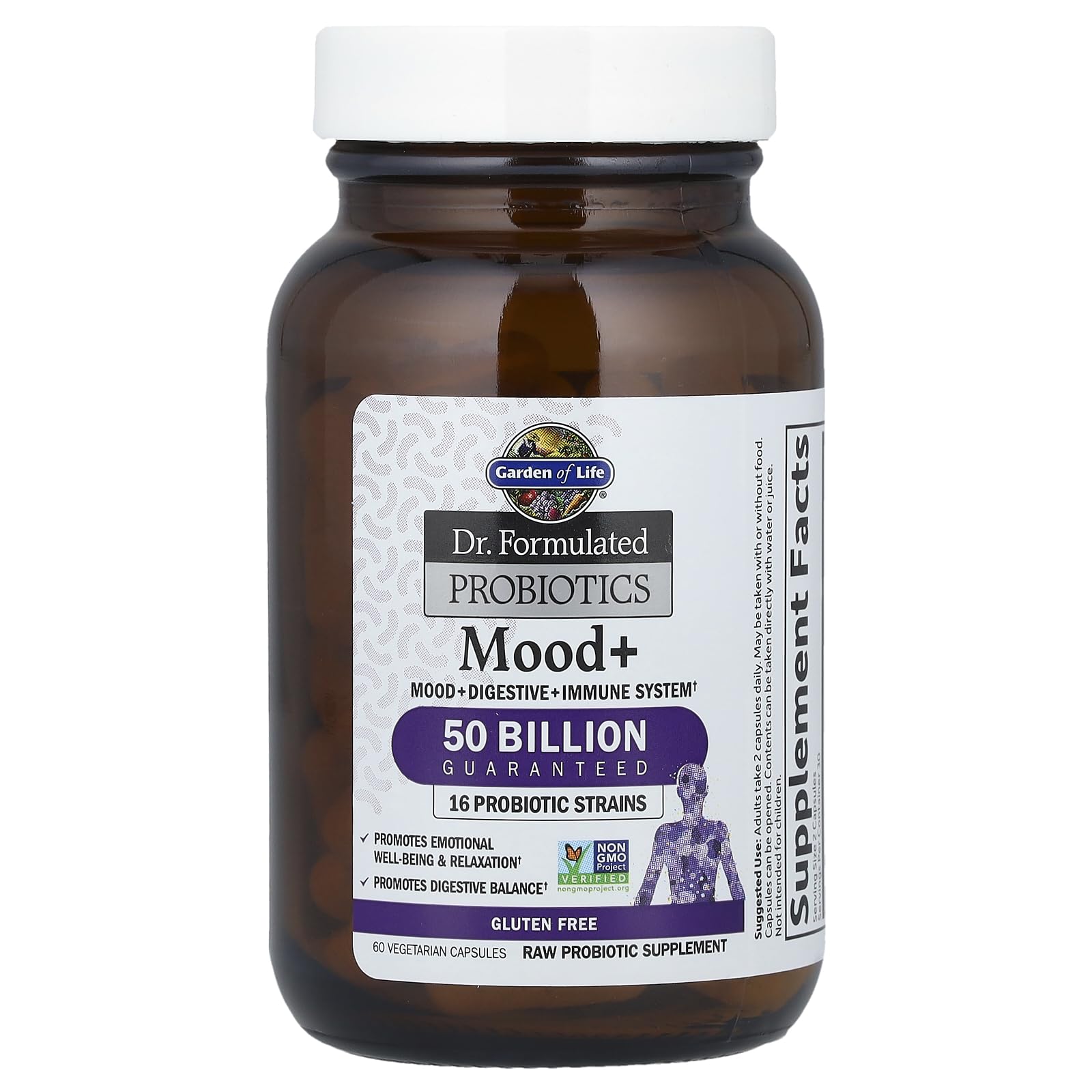 Mood+ Ashwagandha et bleuets dans la composition naturelle.