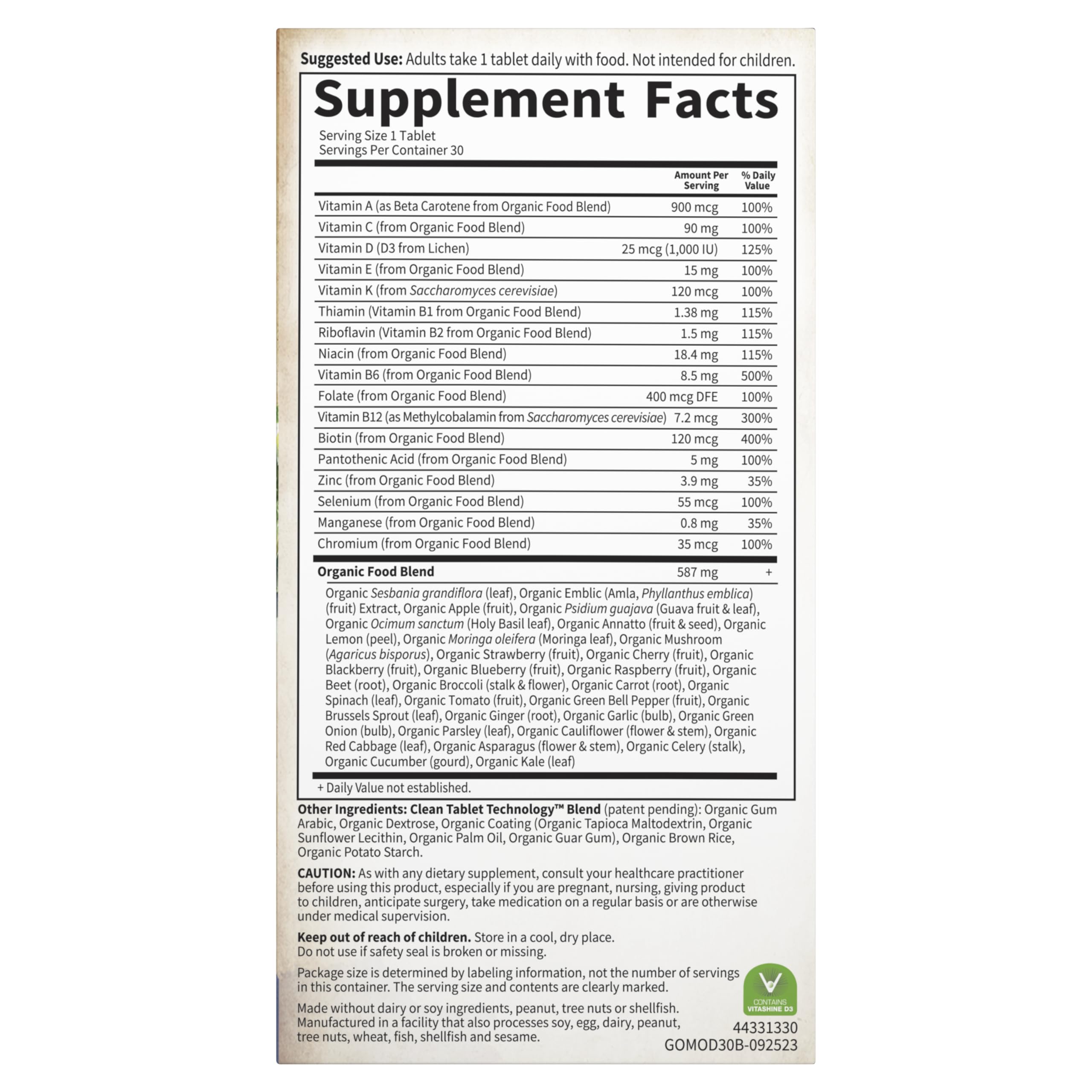 Garden of Life Once Daily Men – Energie quotidienne saine grâce à une multivitamine complète.