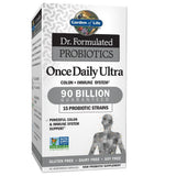 Garden of Life Once Daily Ultra – bouteille sur plan de travail, soutien digestif potentiel.