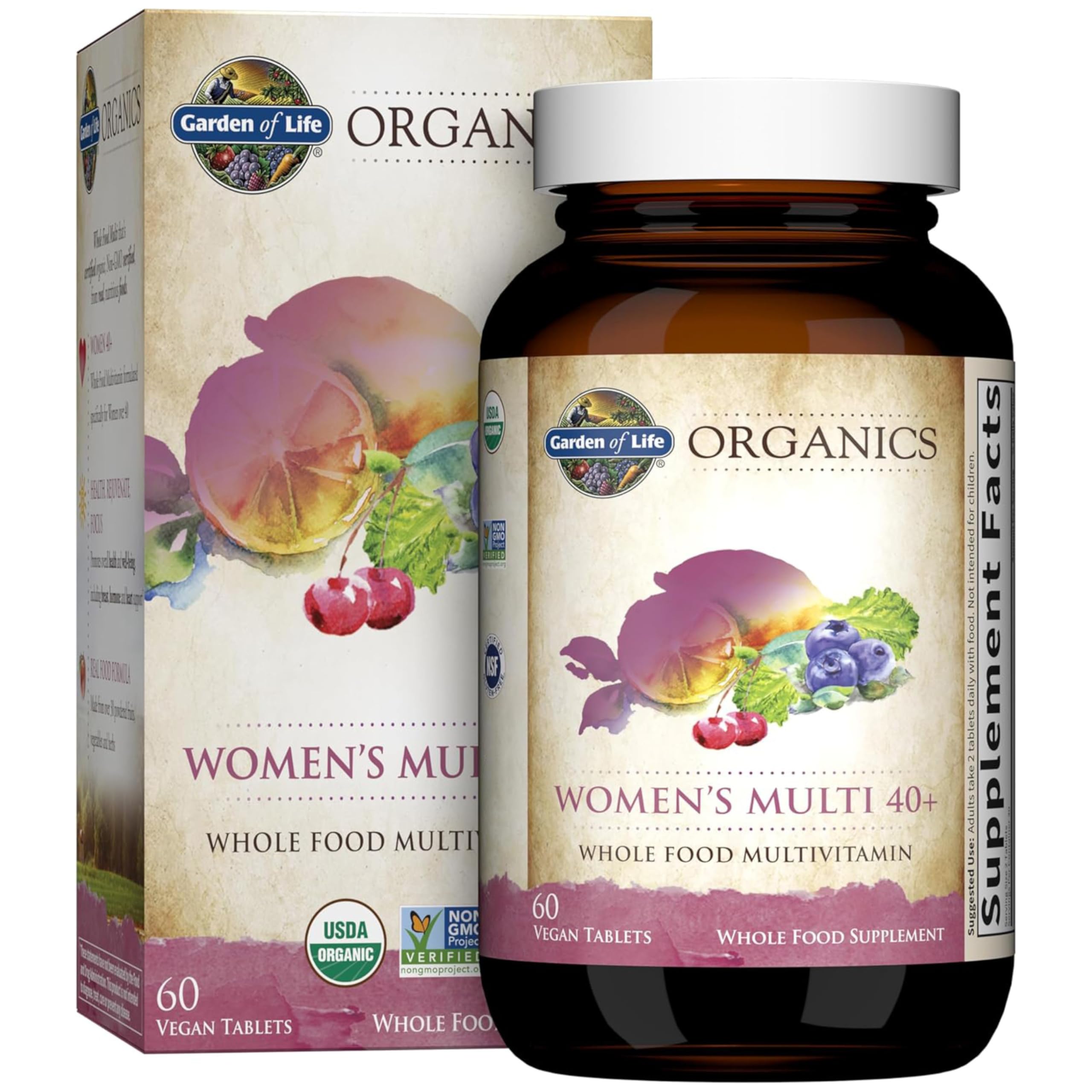 Garden of Life Organics – comprimés en bouteille, faciles à intégrer à votre rituel matinal.