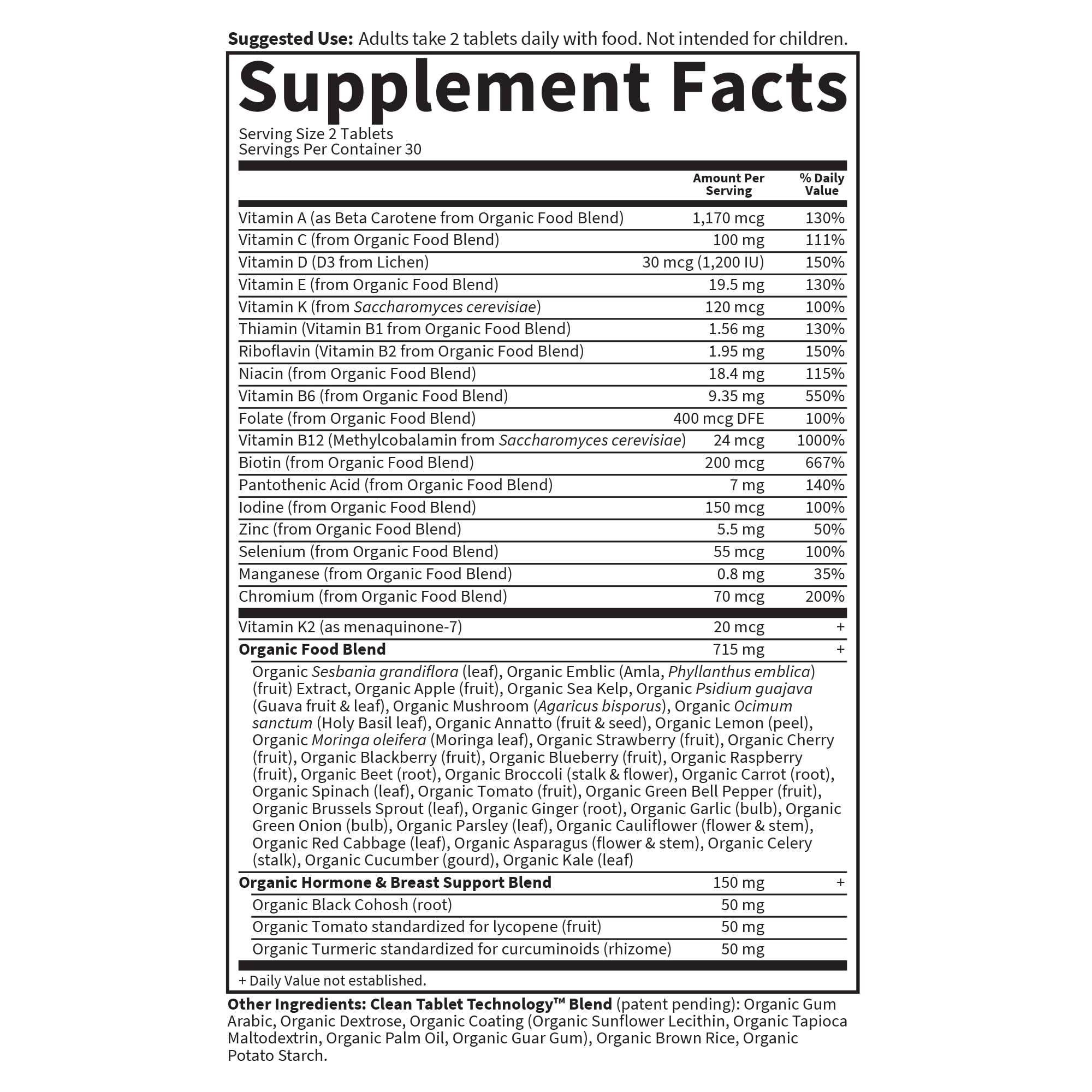 Garden of Life Organics – notice utilisateur détaillée pour dosage simple.
