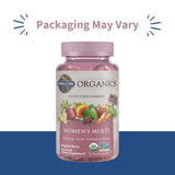 Gommes Garden of Life Organics Femmes, texture fruitée sans colorants artificiels.