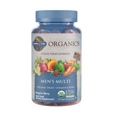 Bouteille Garden of Life Organics Hommes Multi Gummies au goût baies, complément quotidien pratique.