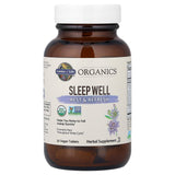 Garden of Life Sleep Well – étiquette nutritionnelle: ingrédients issus de l’agriculture biologique.