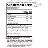 Garden of Life Organics Turmeric Gommes – procédé d'extraction douce et ingrédients biologiques.