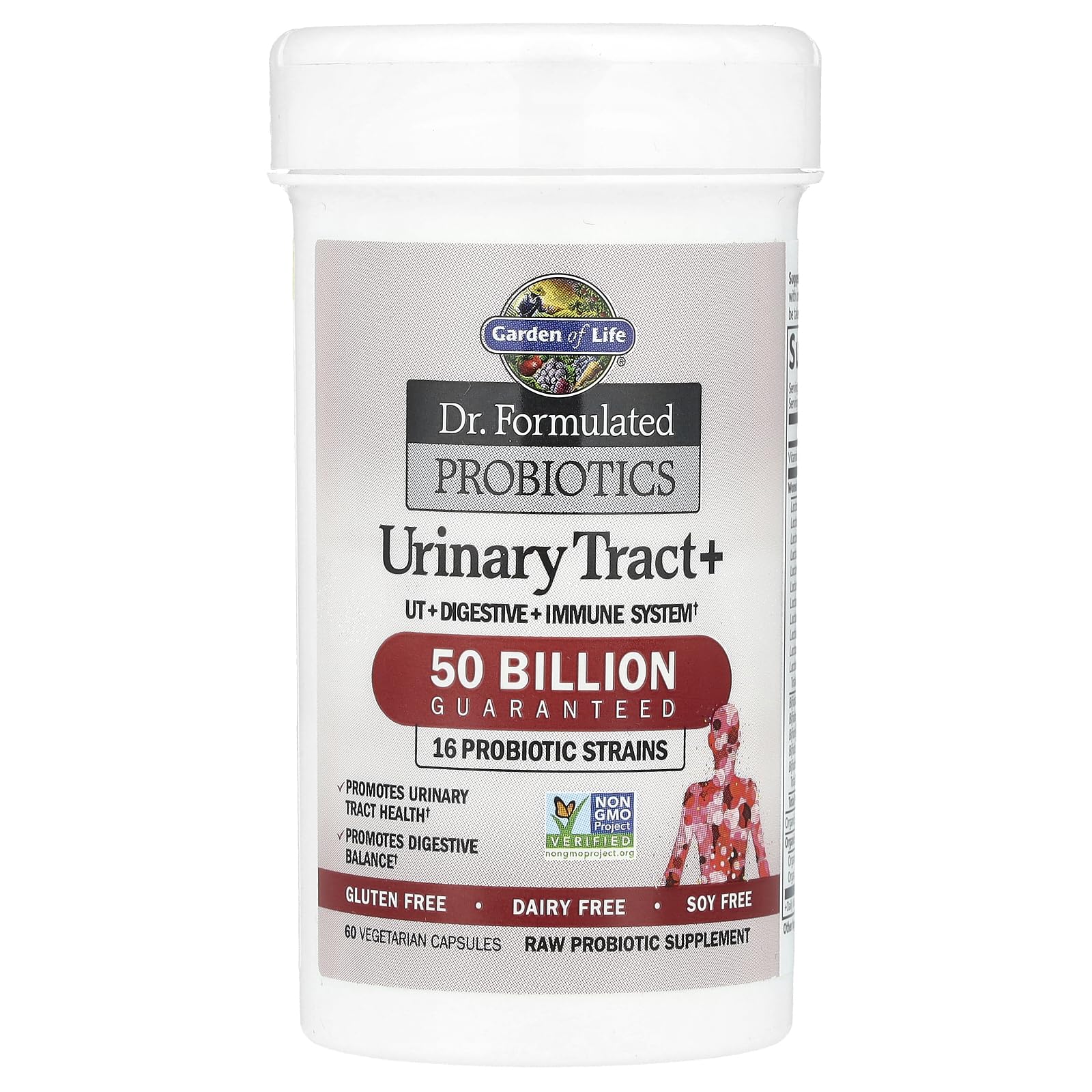 Garden of Life Pacran bio avec canneberge, soutien urinaire potentiel.