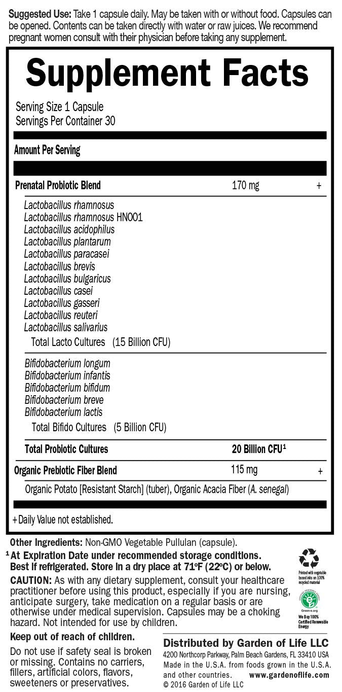 Garden of Life Prenatal – Sans gluten et sans OGM, choix sain.