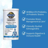 Garden of Life Probiotic: emballage pratique pour une utilisation quotidienne.