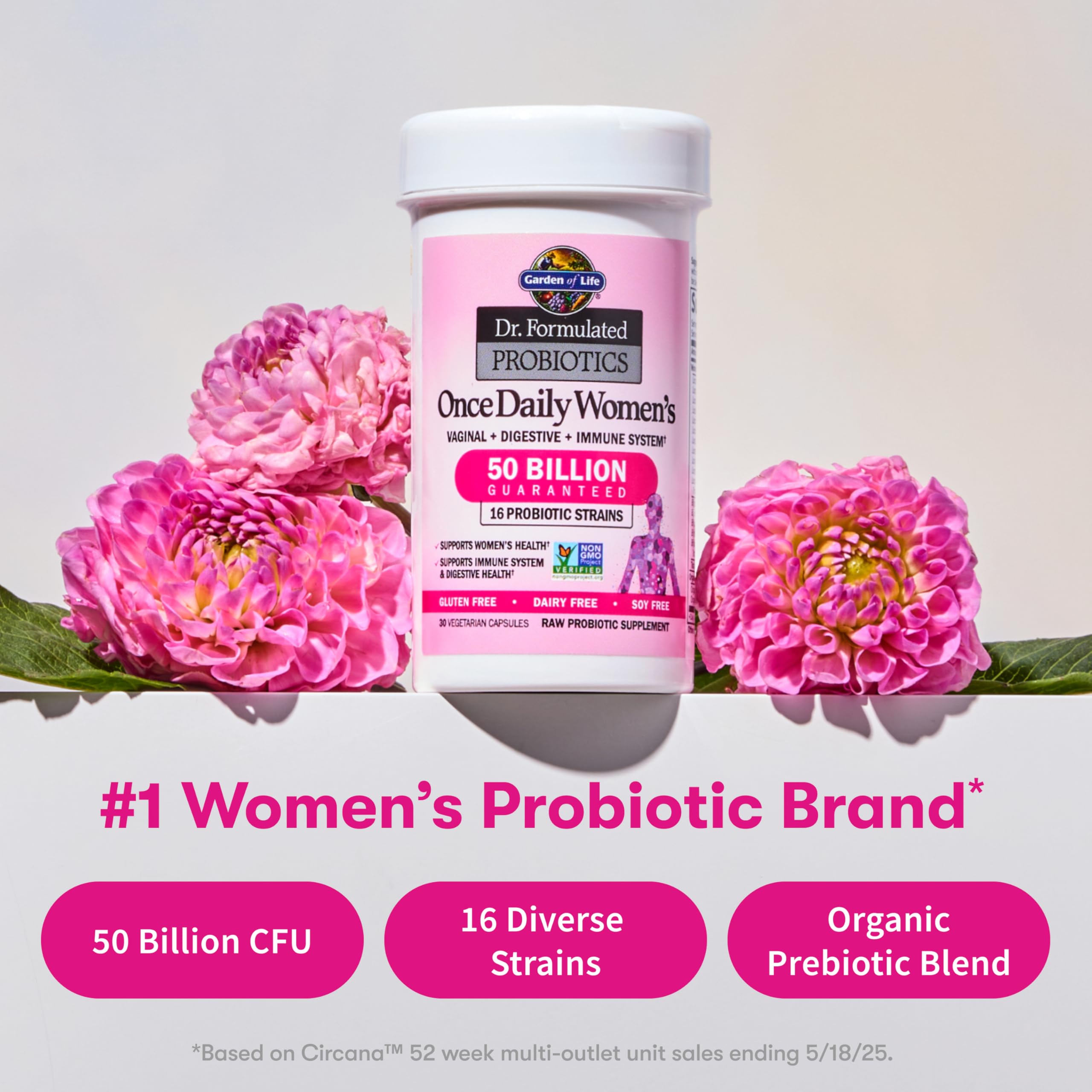 Garden of Life Probiotiques pour femmes – étiquette claire et informative