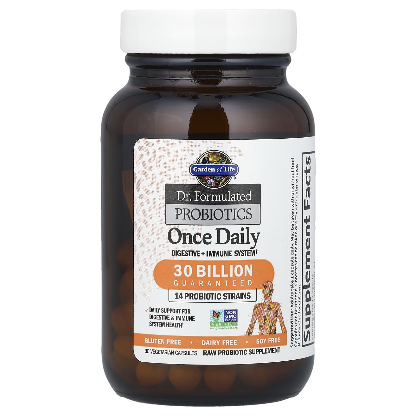 Garden of Life Probiotiques Une Fois par Jour – capsules: prise facile pour le quotidien et le microbiome.
