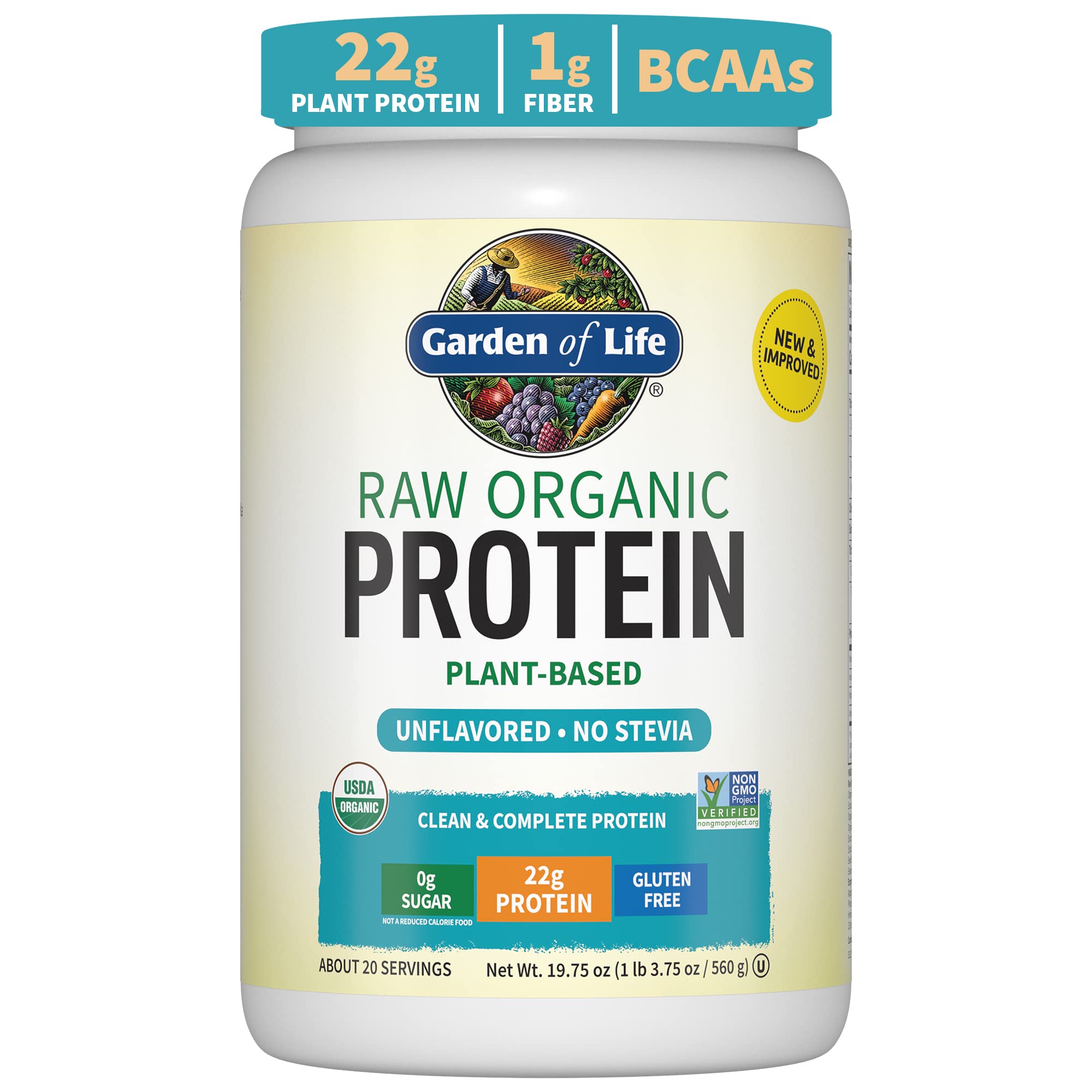 Garden of Life Protéine Vegan Bio emballage clair prêt pour smoothie naturel