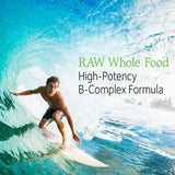 Garden of Life Raw B Complex – combinaison de 23 fruits et légumes crus intégrés.