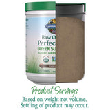 Garden of Life Raw Organic Perfect Food Chocolat – etiquette bio: produit vegan et certifié.