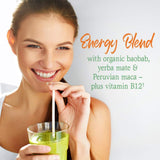 Garden of Life Energizer en poudre verte – base nutritionnelle pour smoothies.