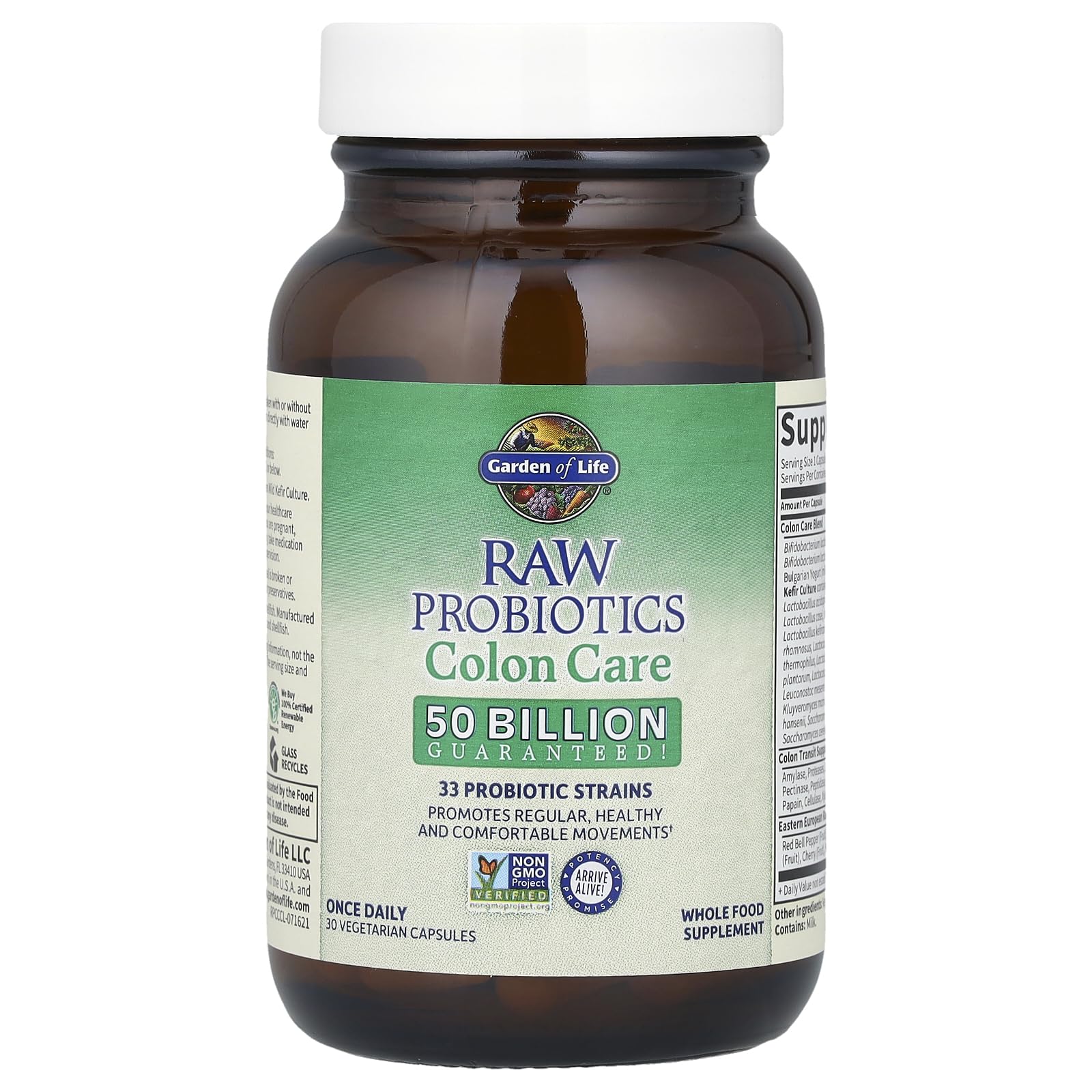 Garden of Life Colon Care – capuchon: emballage pratique et prise facile