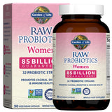 Garden of Life Raw Probiotics Women: bouteille de 90 gélules prête à l’usage quotidien.