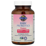 Étiquette claire Garden of Life Raw Probiotics Women sans gluten et sans soja.