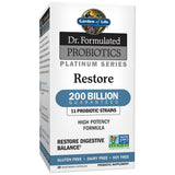 Garden of Life Restore: bouteille de capsules avec 200 milliards CFU pour l'équilibre intestinal.