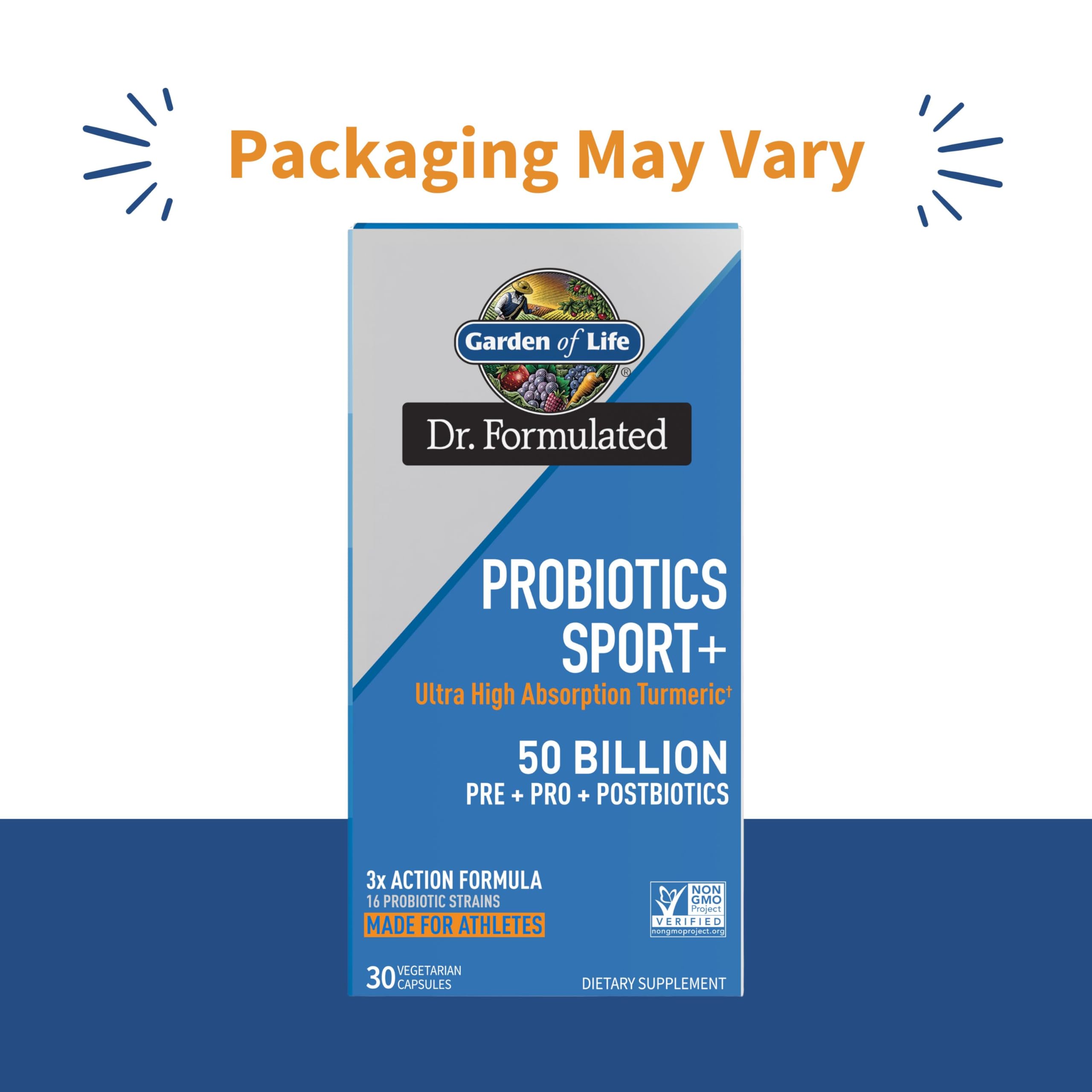 Comprimés quotidiens Garden of Life Sport Probiotics, pratique pour une routine sportive.