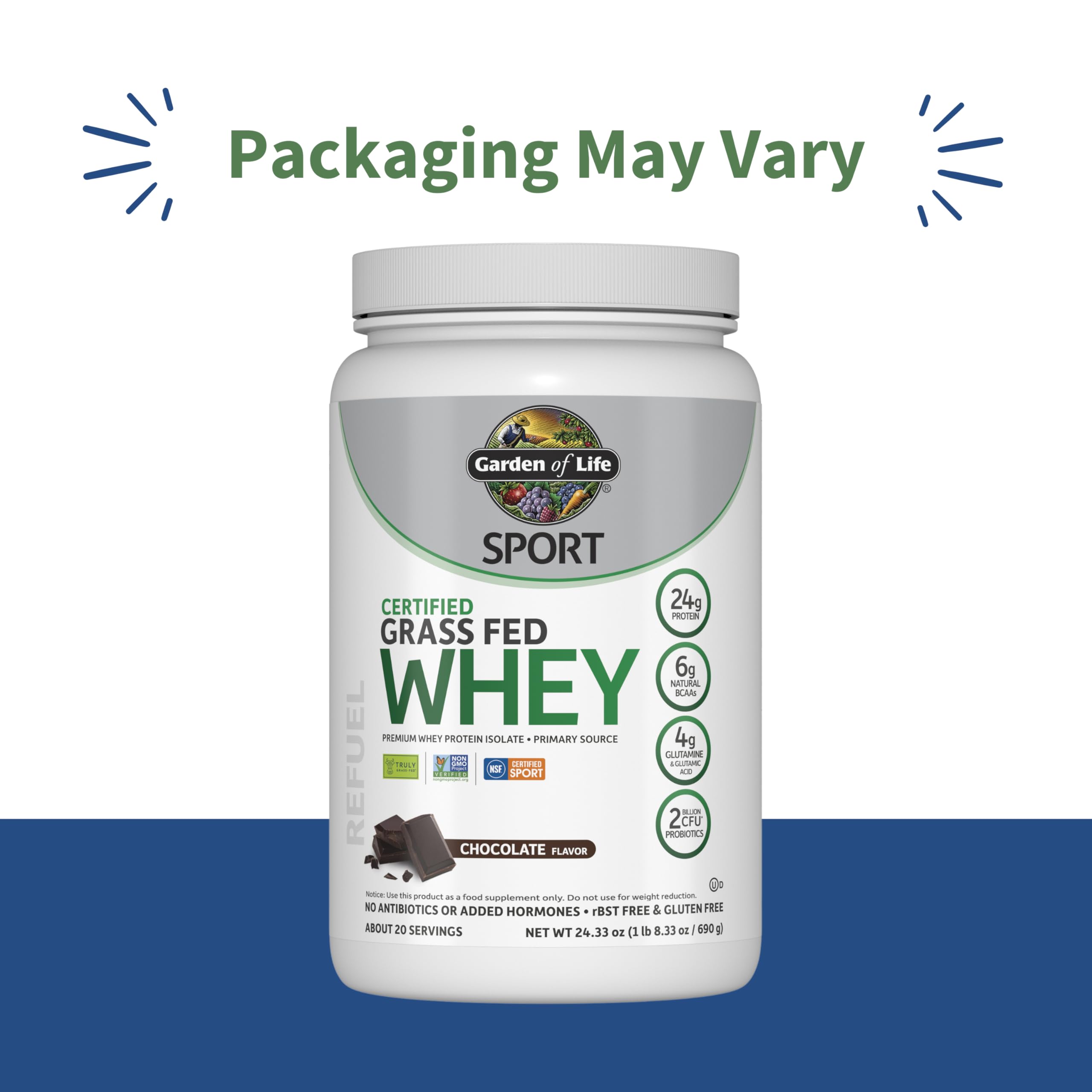 Doseur Garden of Life SPORT Whey chocolat, portion précise