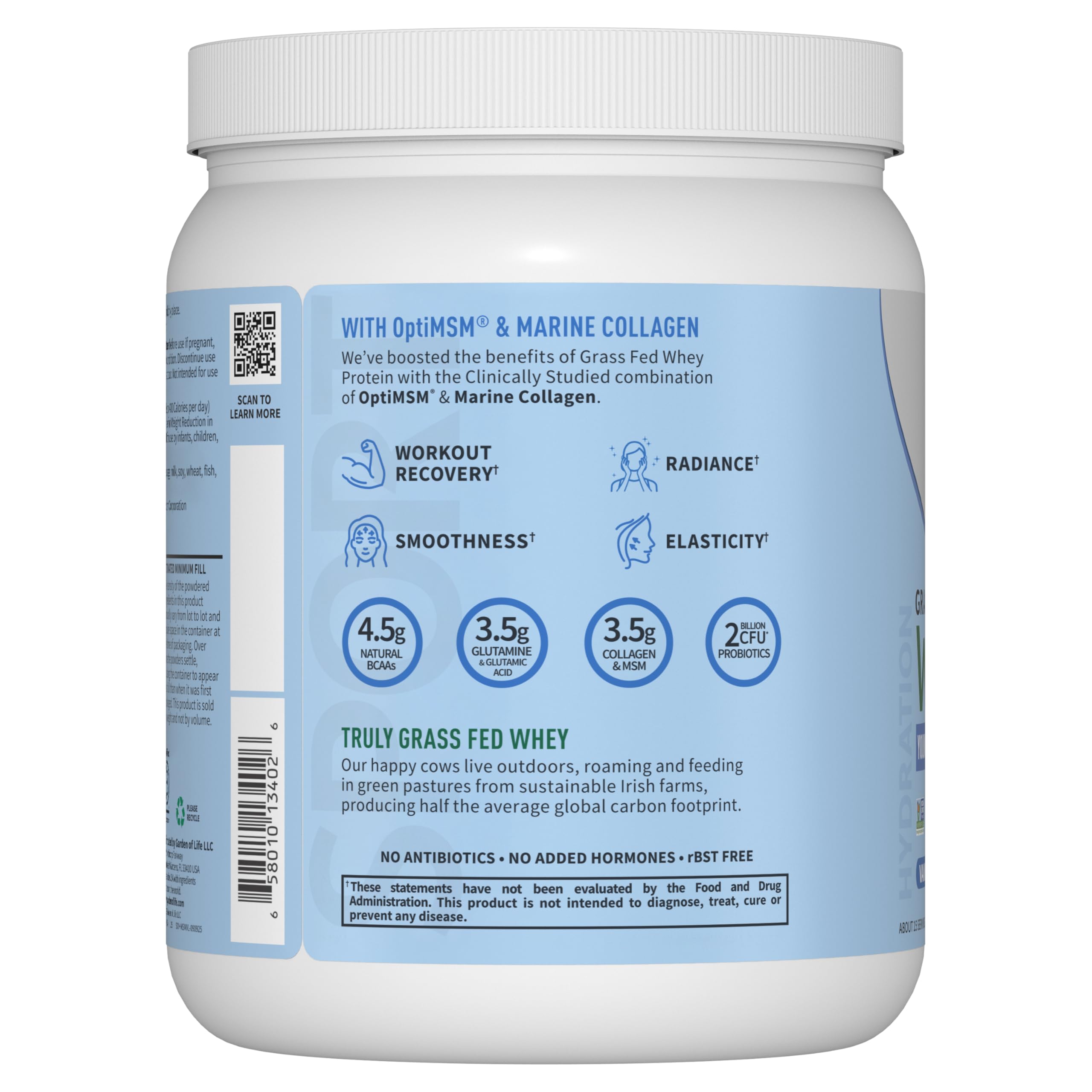 Garden of Life SPORT Whey Vanille – Concentration protéique pour récupération