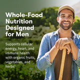 Garden of Life: tablettes organiques pour homme, vitalité quotidienne.