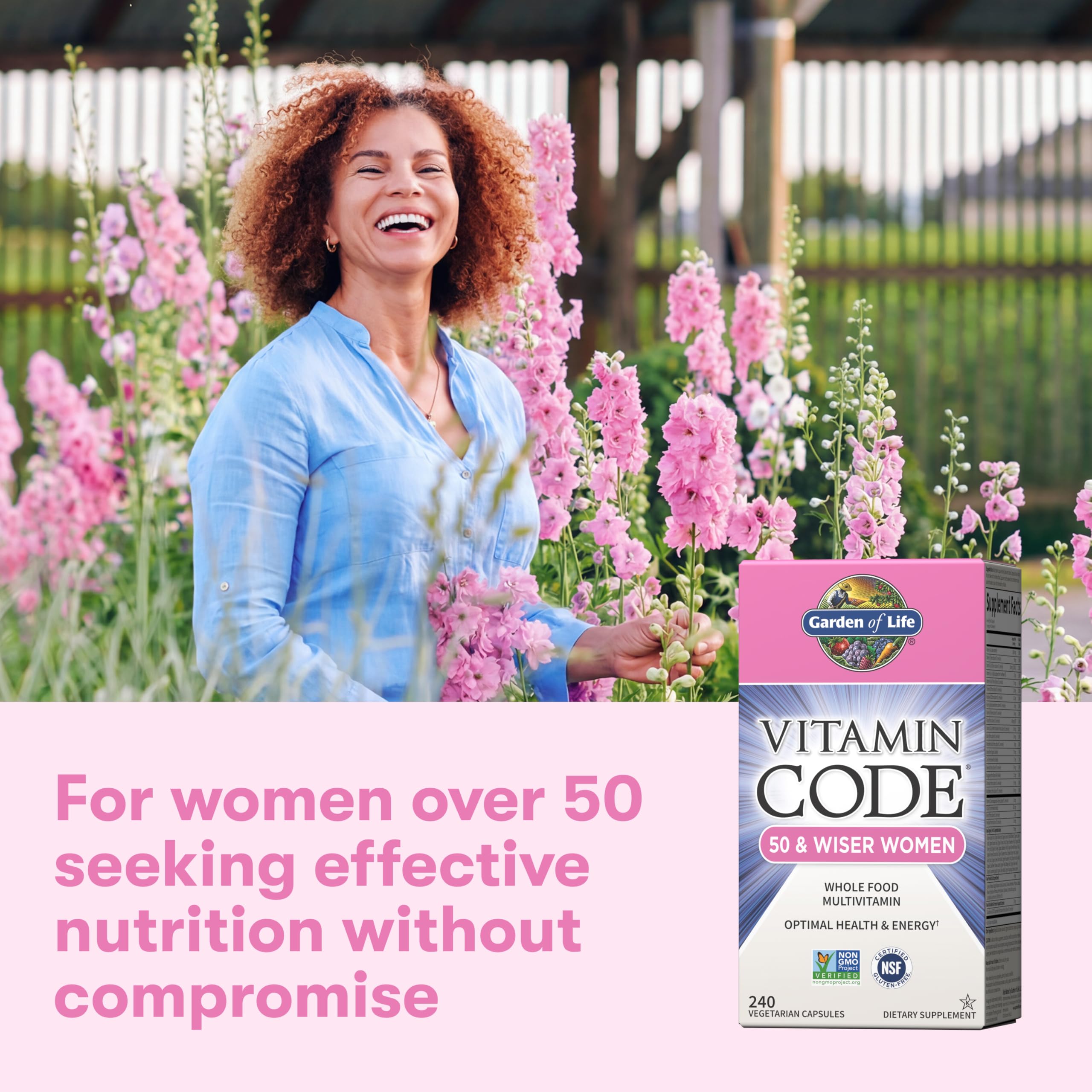 Garden of Life Vitamin Code 50+ Women, bienfaits potentiels pour la santé et le bien-être.