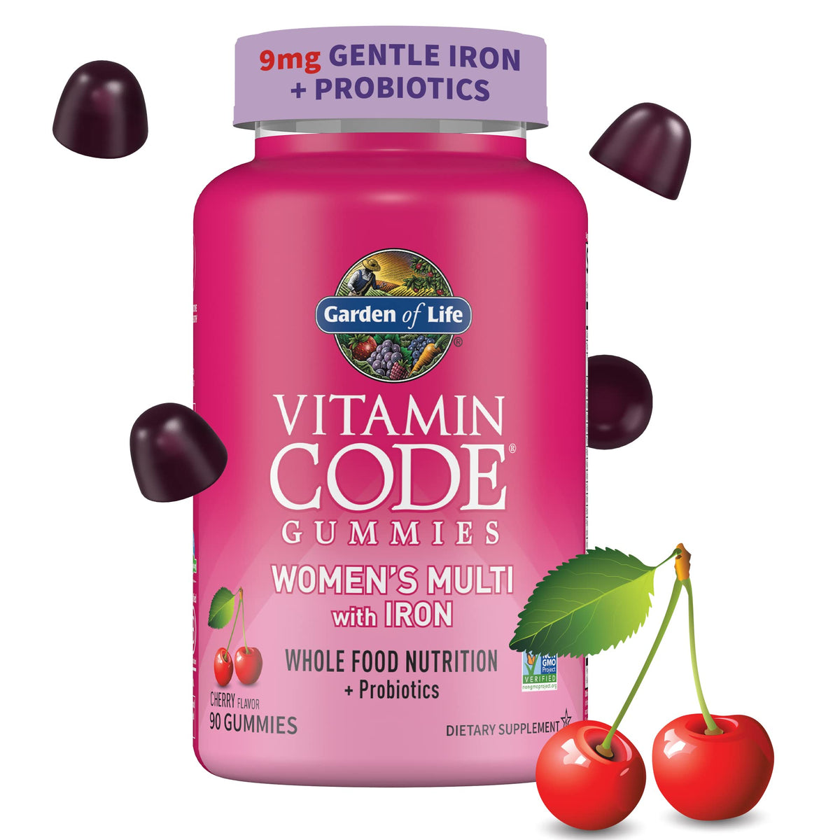 Garden of Life Vitamin Code Femmes gommes emballage pratique pour la routine quotidienne