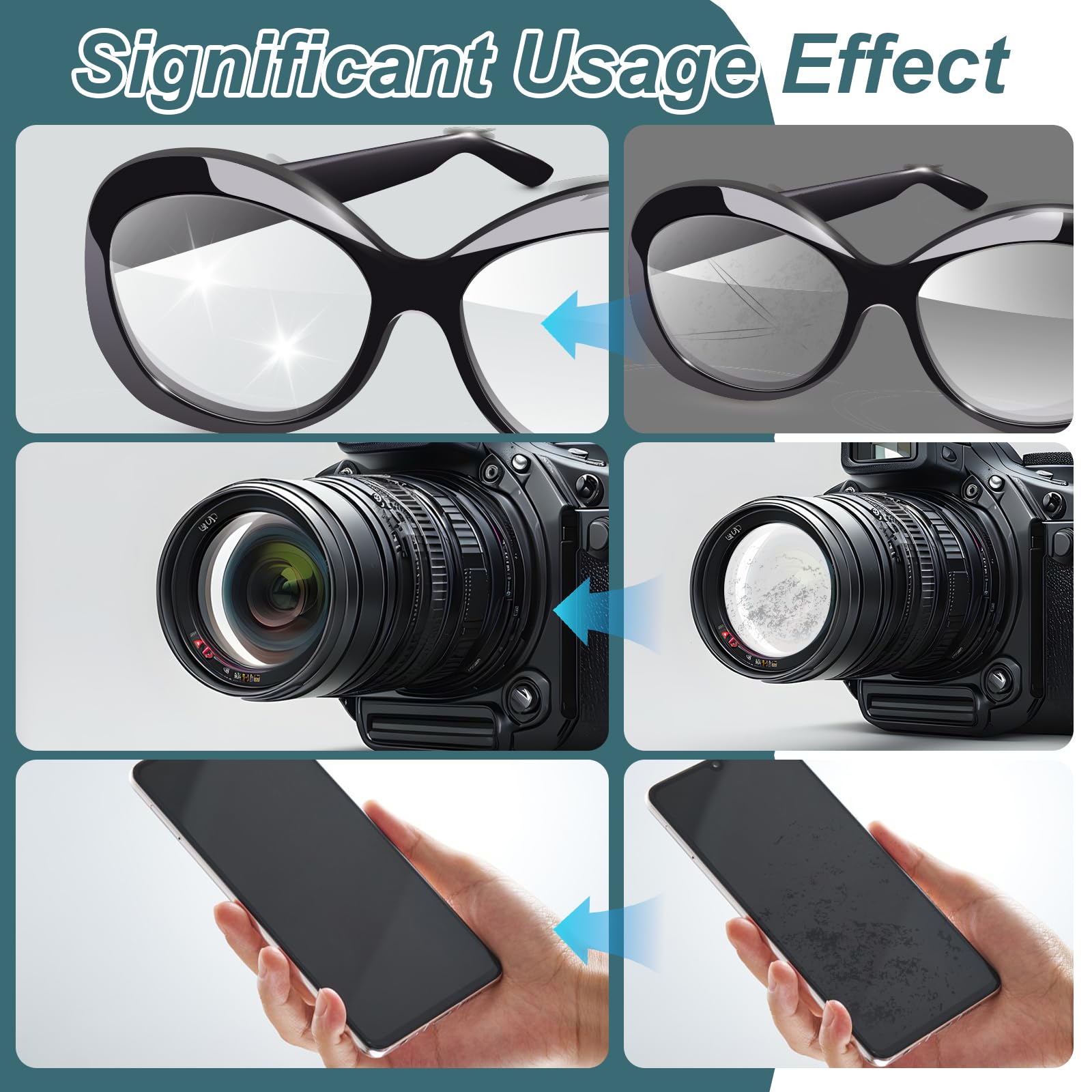 Protection durable Gartiage, barrière contre rayures pour lunettes.