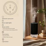 Diffuseur GARTO au design compact et portable, idéal pour voiture et bureau