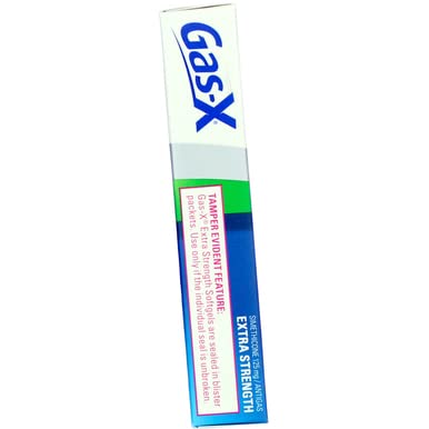 Soulagement potentiel avec Gas-X, ingrédient actif simple et efficace.