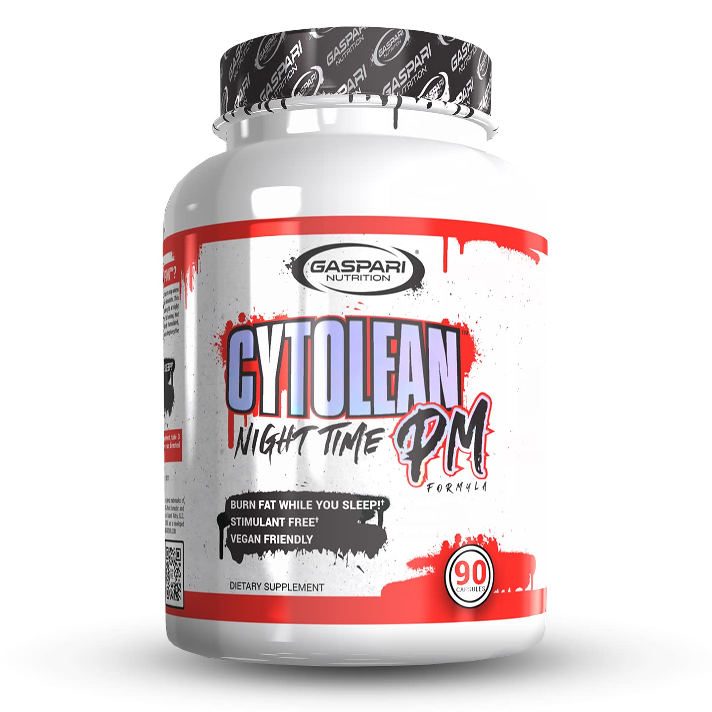 Gaspari Nutrition Cytolean PM – bouteille nocturne montrant le packaging et le design de la marque