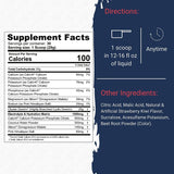 Glycofuse Gaspari: poudre fraise kiwi prête à être mélangée pour récupération.