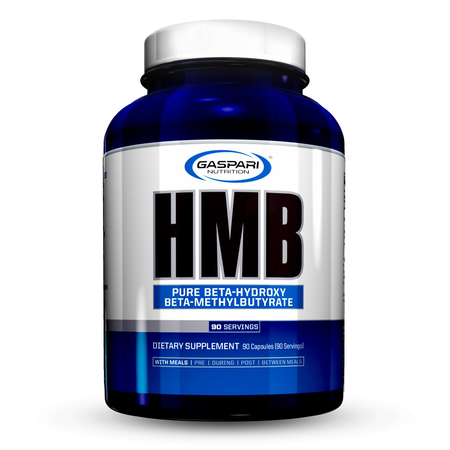 Gaspari HMB capsules, bouteille visible, soutien potentiel à la récupération.