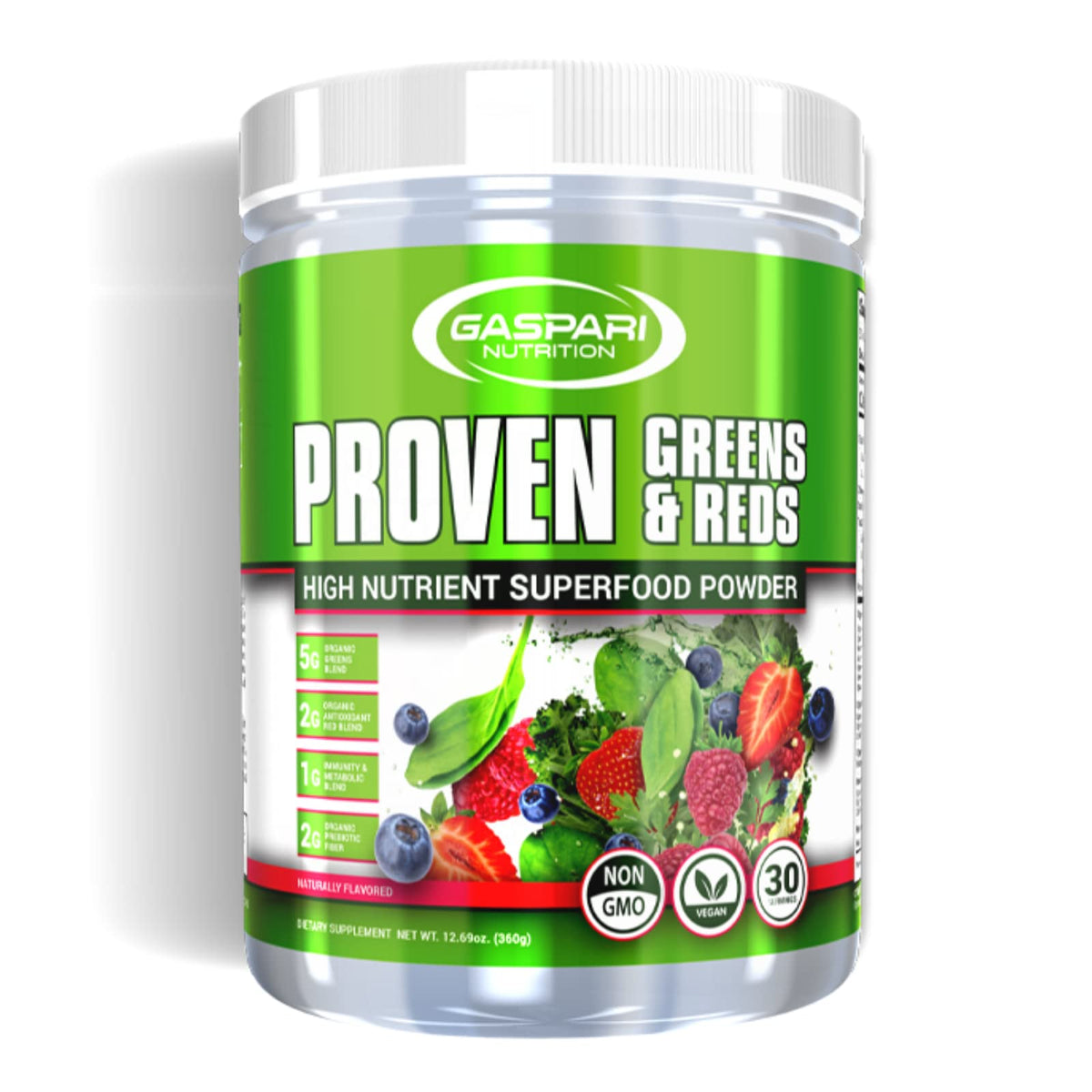 Gaspari Nutrition Greens and Reds: poudre verte et rouge pour l'immunité et l'énergie