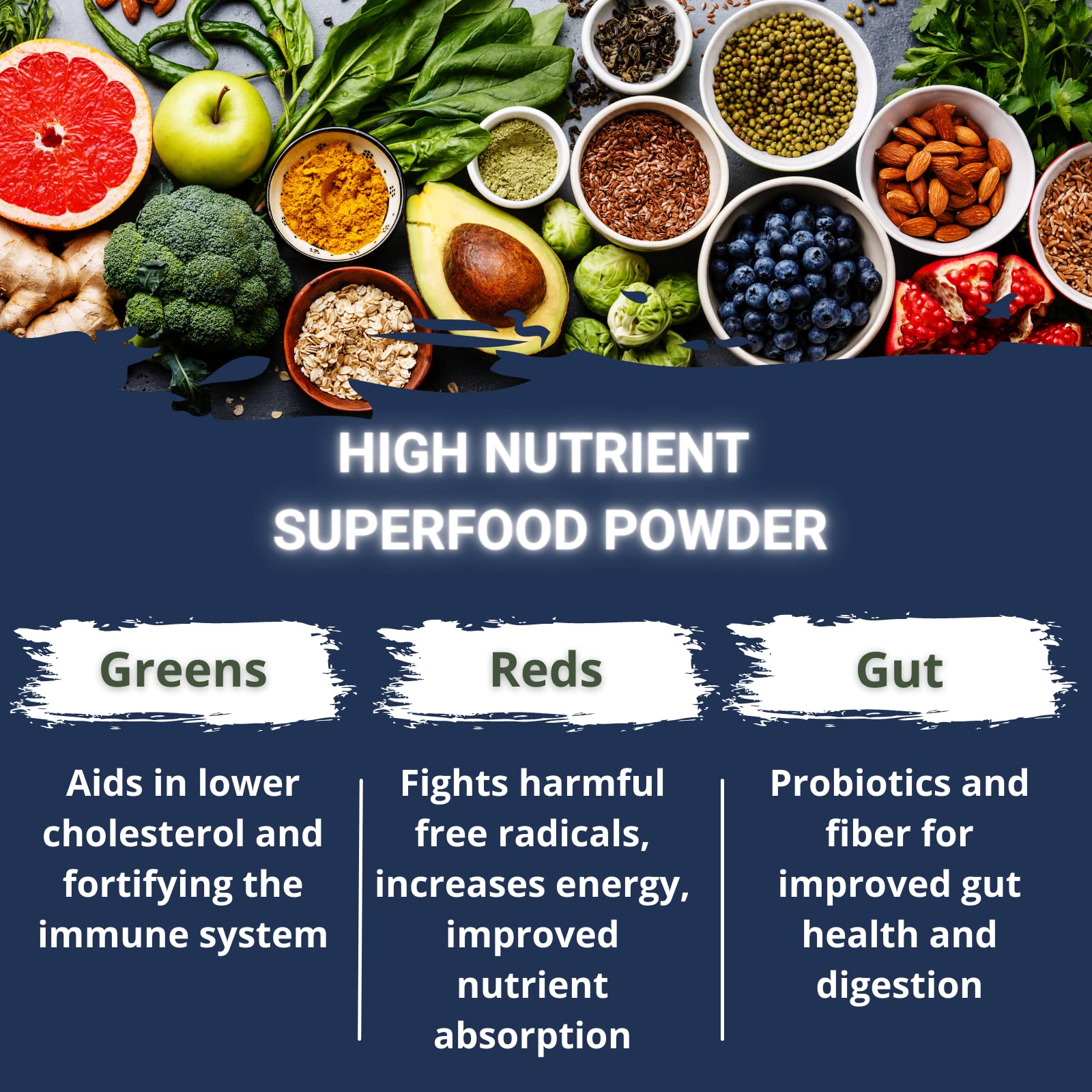 Gaspari Nutrition Greens and Reds, mélange probiotiques et fibre: soutien digestif potentiel