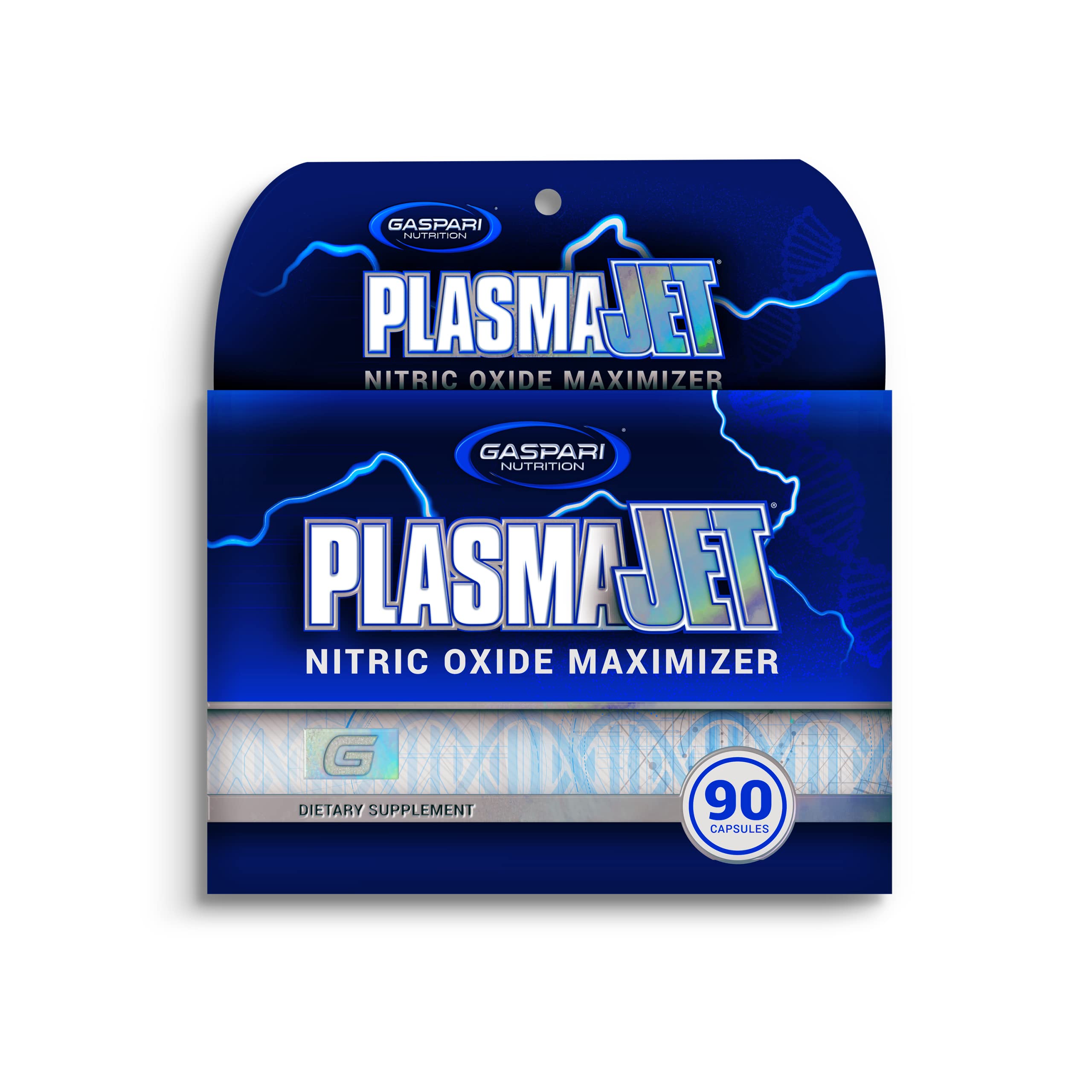 Gaspari PlasmaJet: bouteille élégante pour favoriser la vascularité et les séances d'entraînement.
