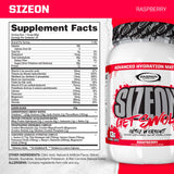 Gaspari SizeOn poudre framboise, favorise le volume musculaire pendant l effort.