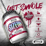 Gaspari SizeOn shake framboise, rafraîchissant et pratique en intra-entraînement.