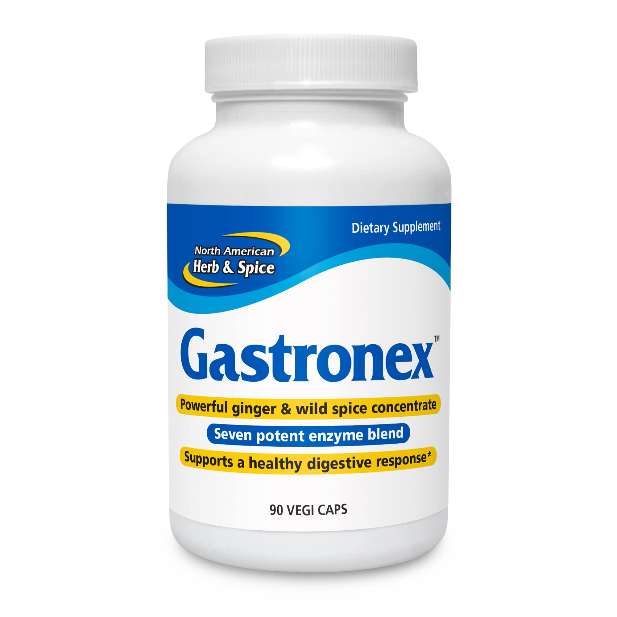 Gastronex: bouteille de capsules, soutien digestif naturel après les repas.