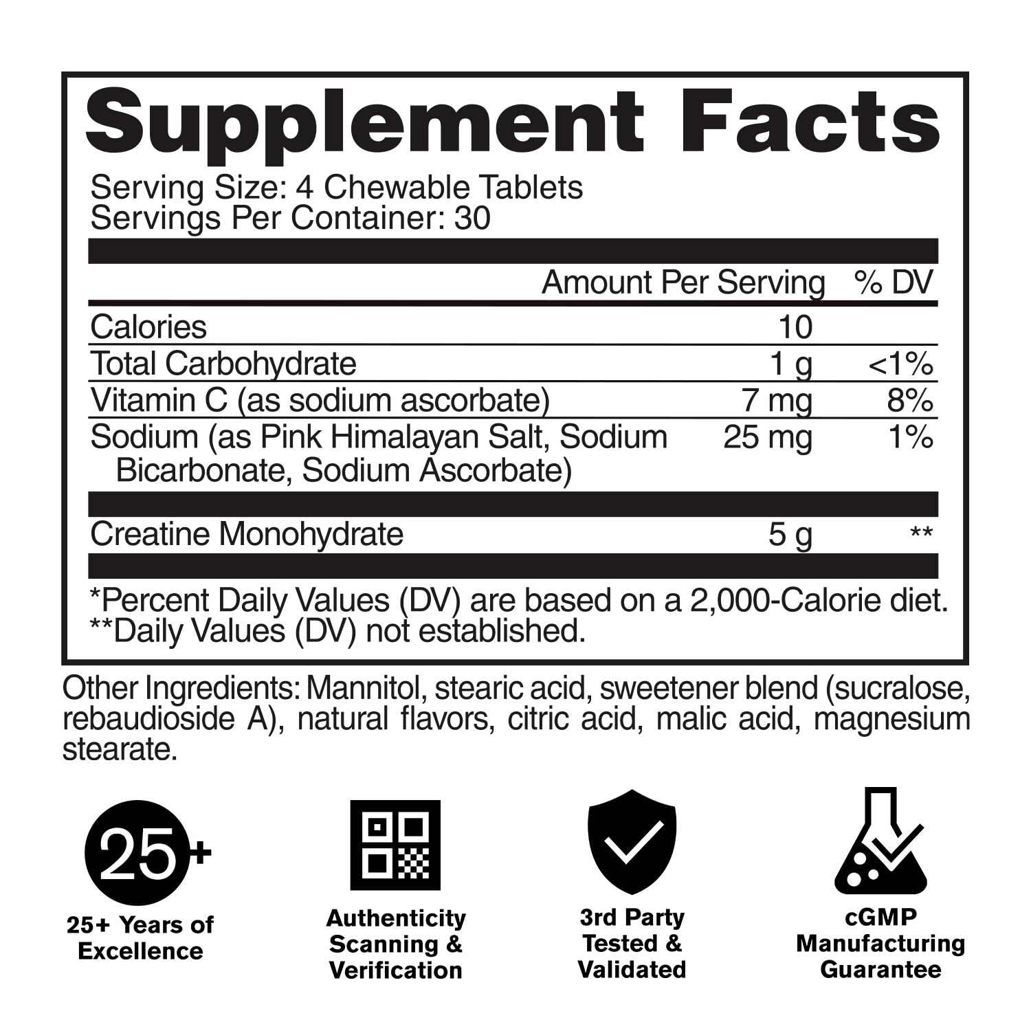 GAT SPORT Creatine Chews format pratique prêt à l’emploi avant l’entraînement.
