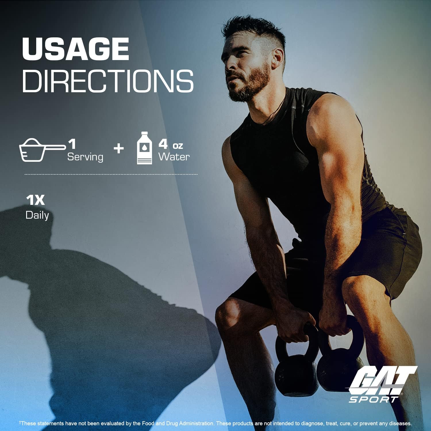 GAT SPORT Créatine Monohydrate, pré-entraînement propice à l’effort soutenu.