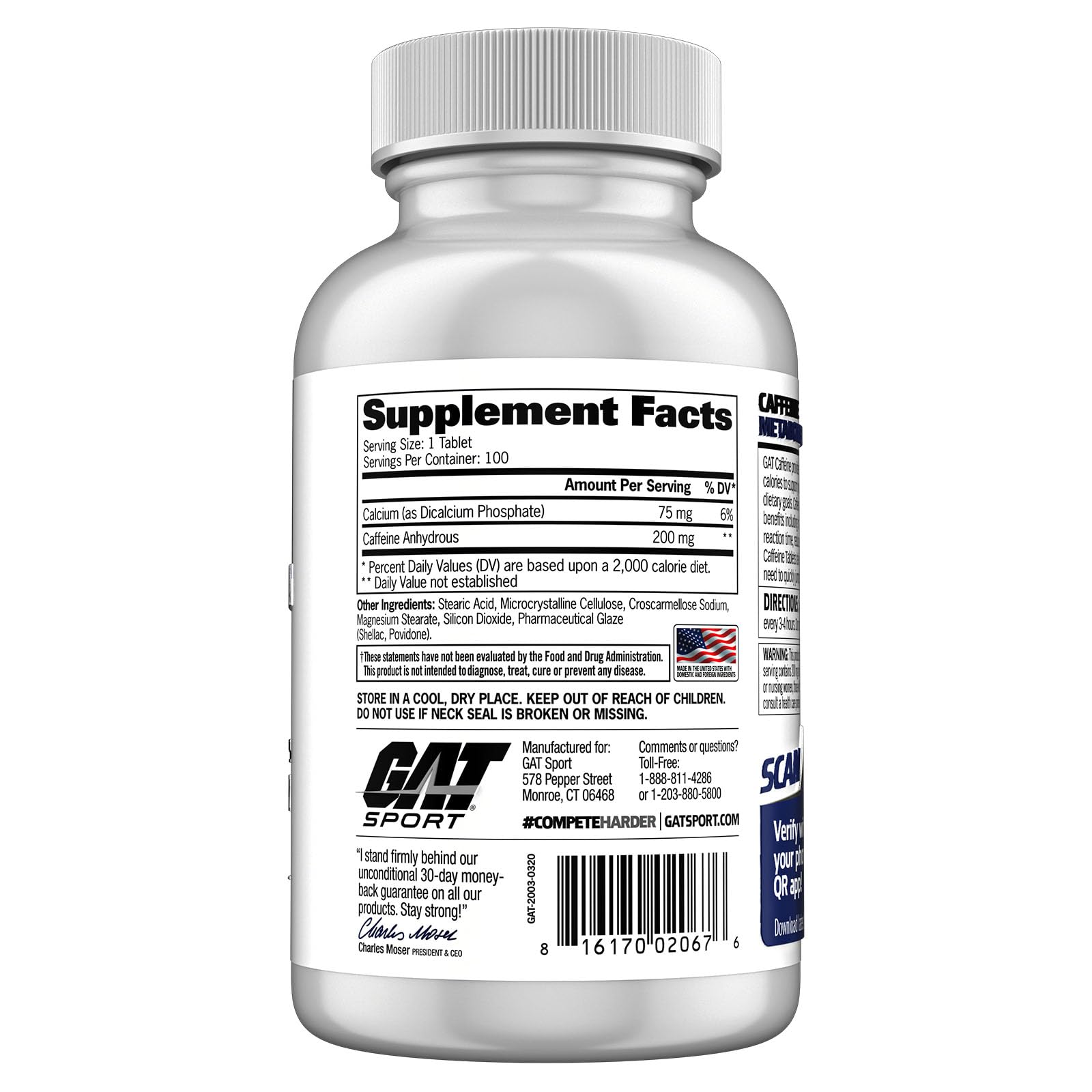 GAT SPORT CLA 1250 – flacon de capsules molles prêt à accompagner l'entraînement et la gestion du poids