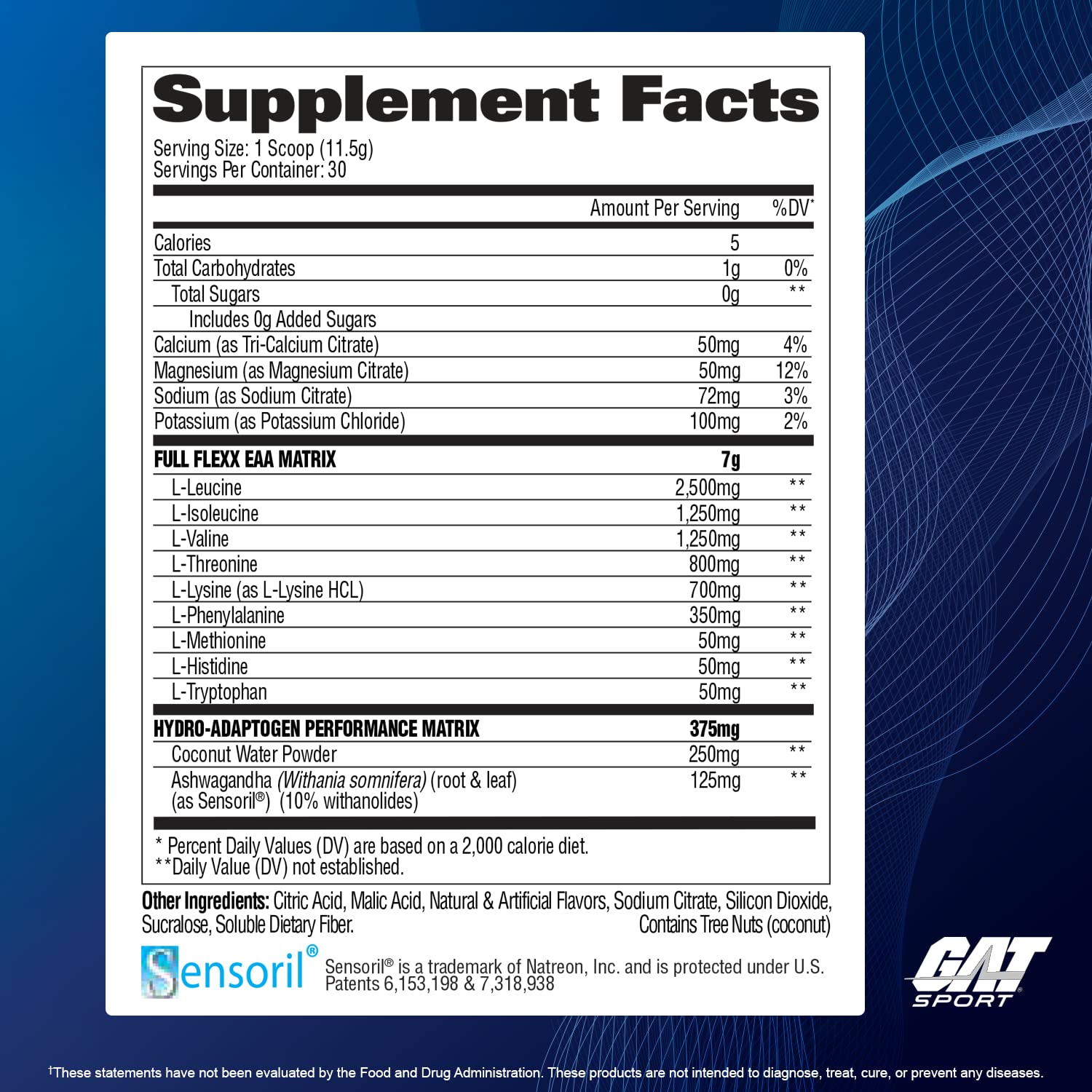 GAT SPORT Flexx EAAs Hydration, utilisation quotidienne possible pour rester hydraté