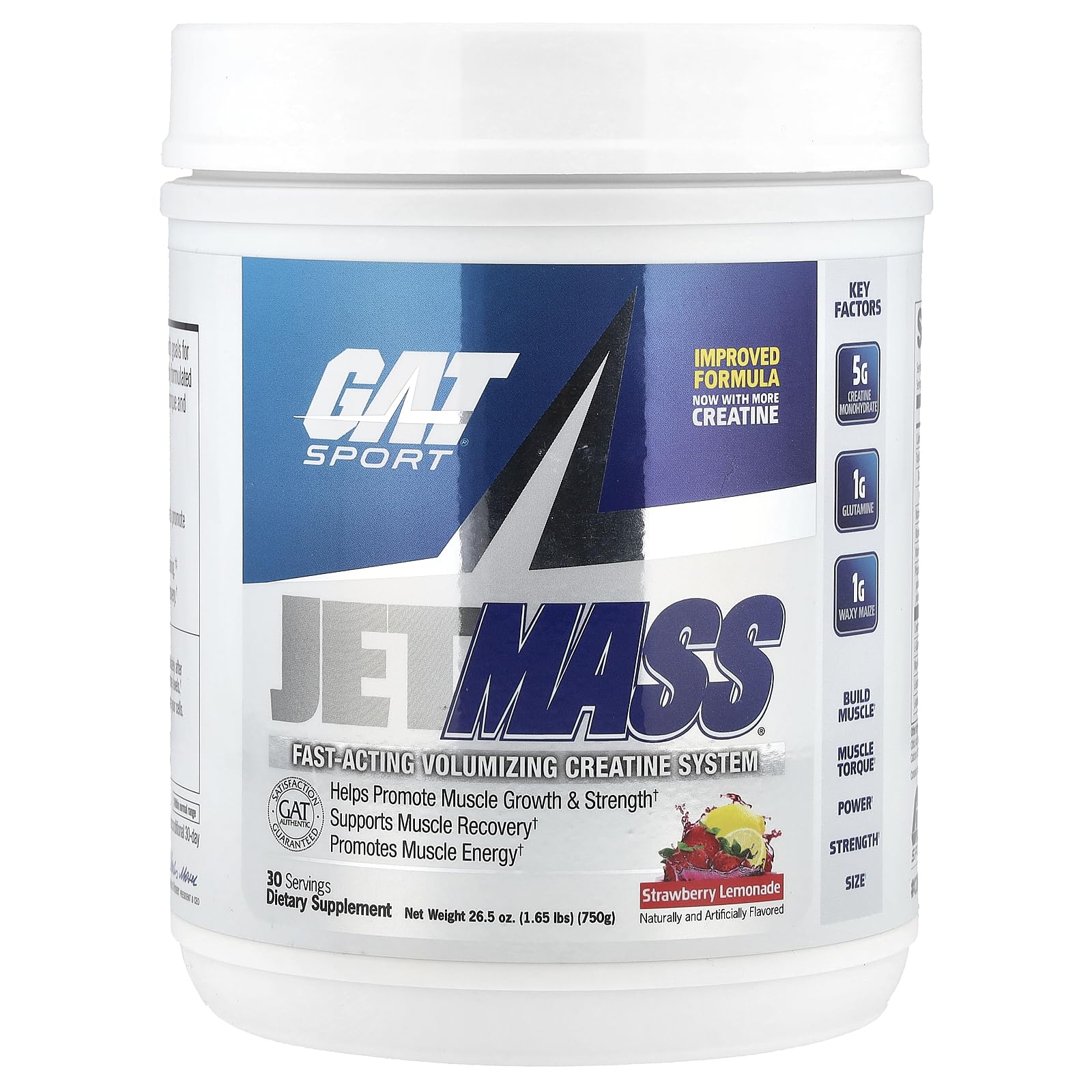 GAT SPORT JetMass – bouteille-doseur, prête à doser pour une session efficace.