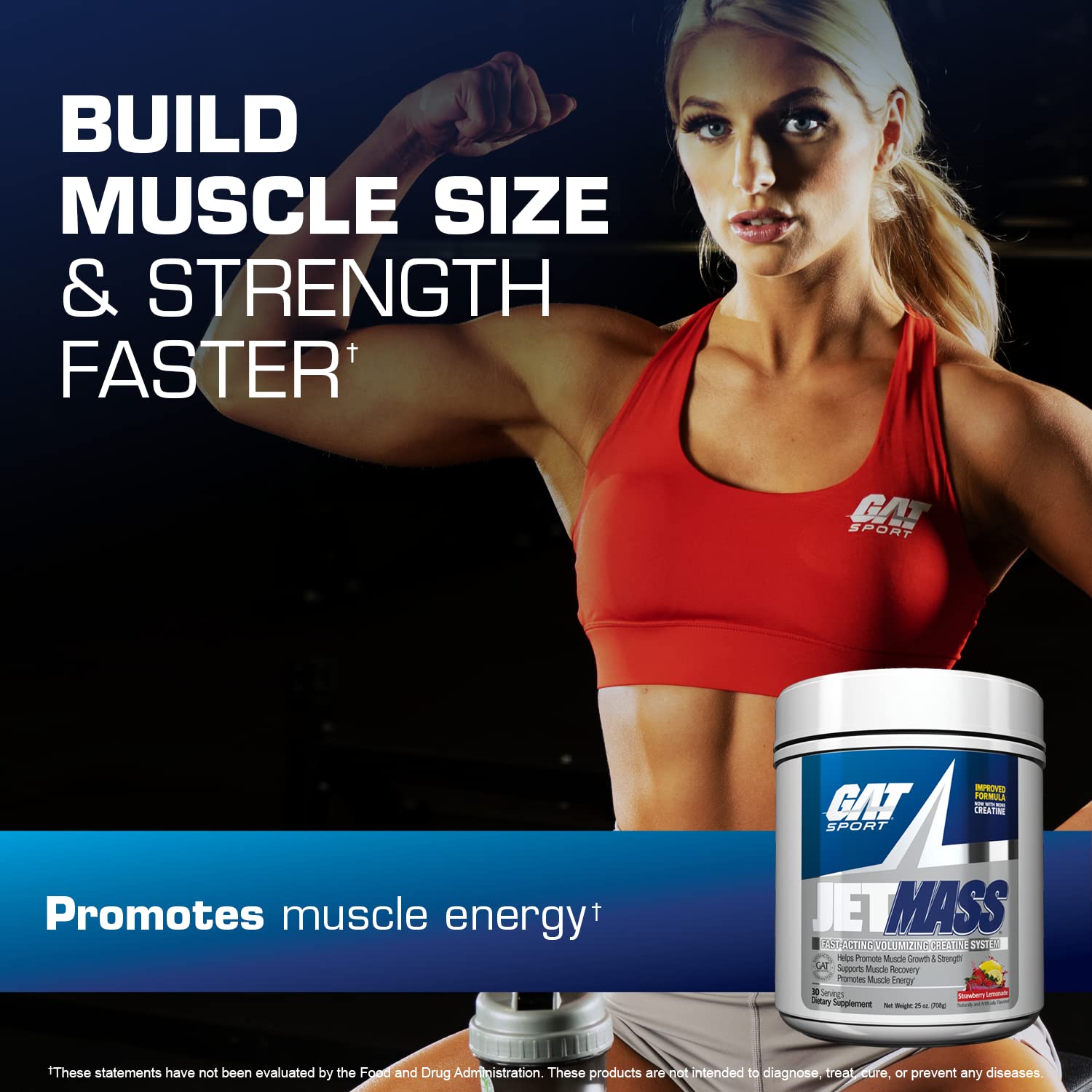 JetMass GAT SPORT — preparation-eau, mélange rapide pour rester concentré pendant l’effort.