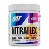 Nitraflex Burn emballage GAT SPORT montrant Tropic Thunderburst, prêt pour l entraînement intensif